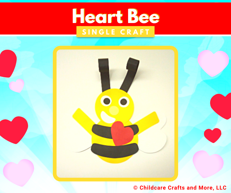 Heart best sale bee craft