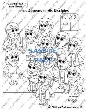 jesus disciples coloring page