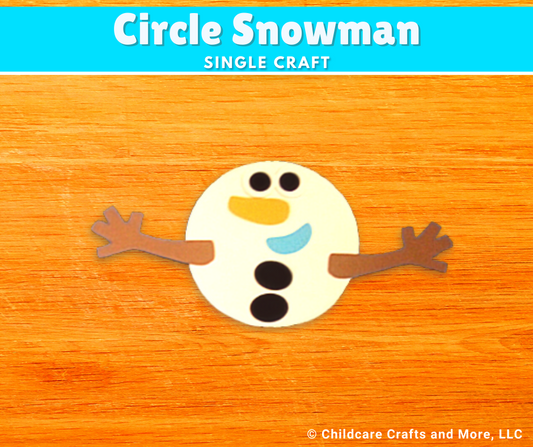 Circle Snowman Single Craft