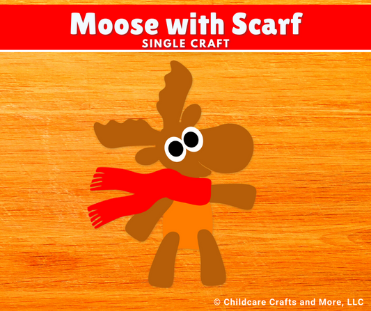 Moose with Scarf Single Craft