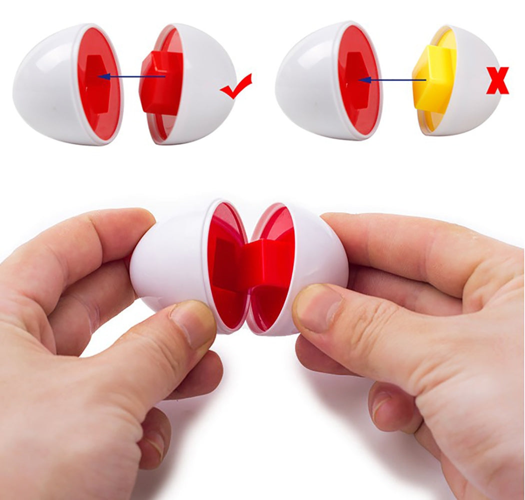 Educational Matching Shape And Color Eggs Game